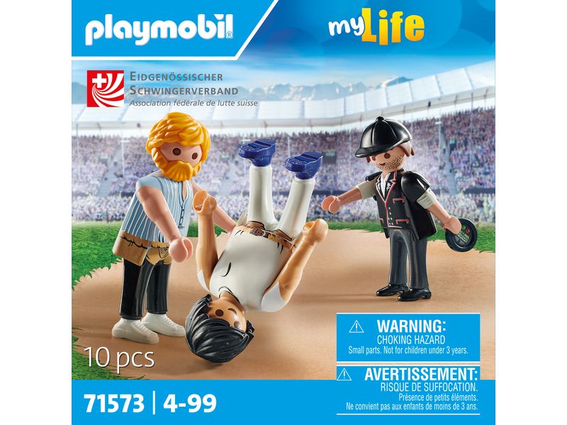 Playmobil My Life Schwingerkampf 71573 Figuren-Set zum traditionellen Eidgenössischen Kampfsport