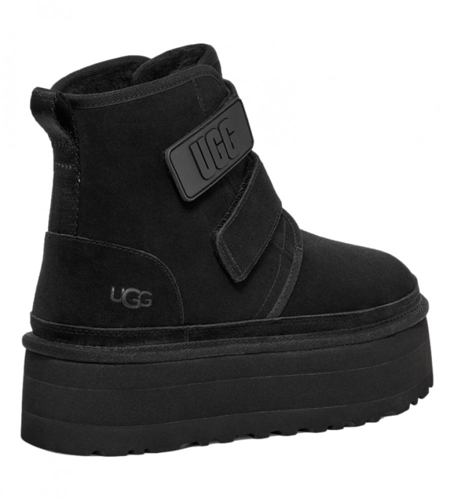 Botas de plataforma UGG W Neumel em couro preto