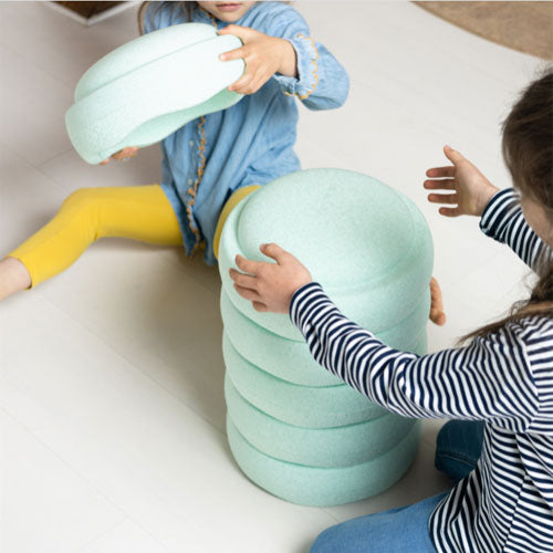 Stapelstein lichtgroen - 6st