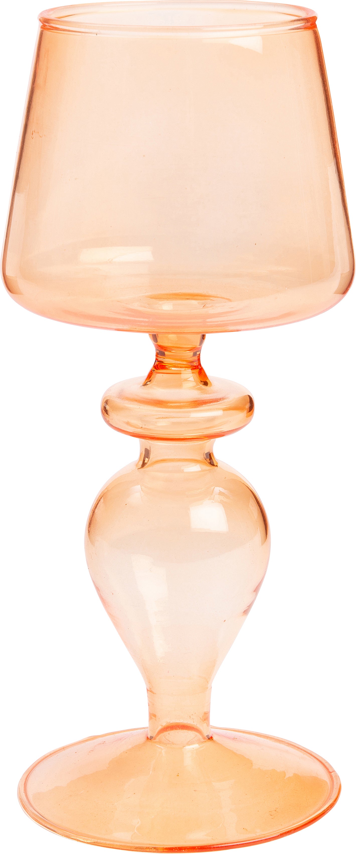 Intratuin waxinelichthouder oranje D 8 H 16,5 cm