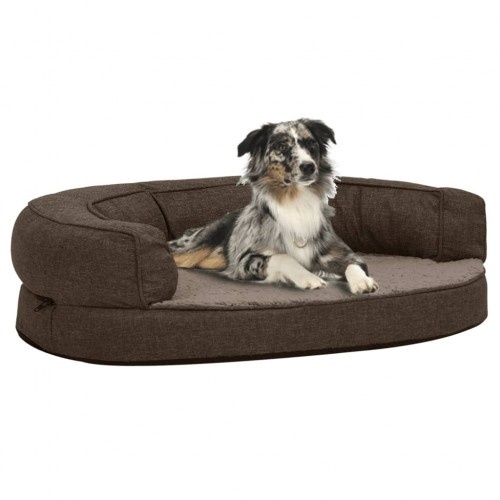 colchão marrom para cães vidaXL