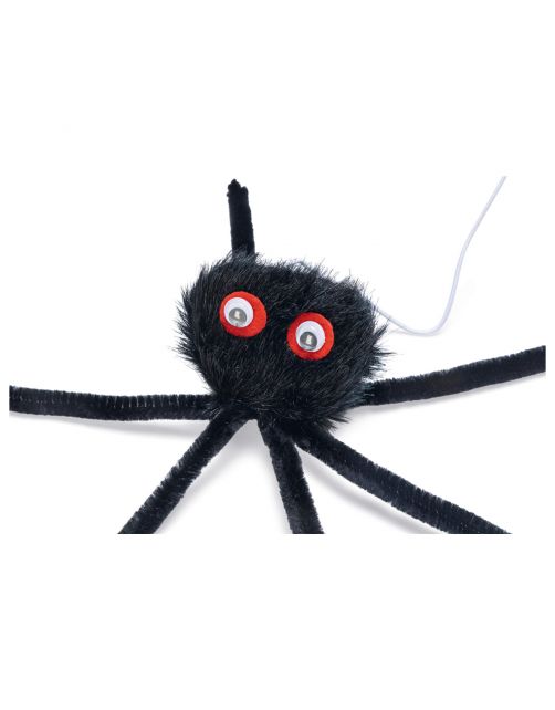 Beeztees Halloween Spin - Kattenspeelgoed - 15x6 cm Zwart