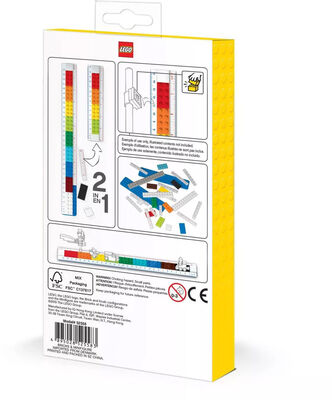 LEGO Byggbar Linjal med Figur