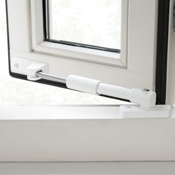 AXA telescopische raamuitzetter wit 20 cm buitendraaiend