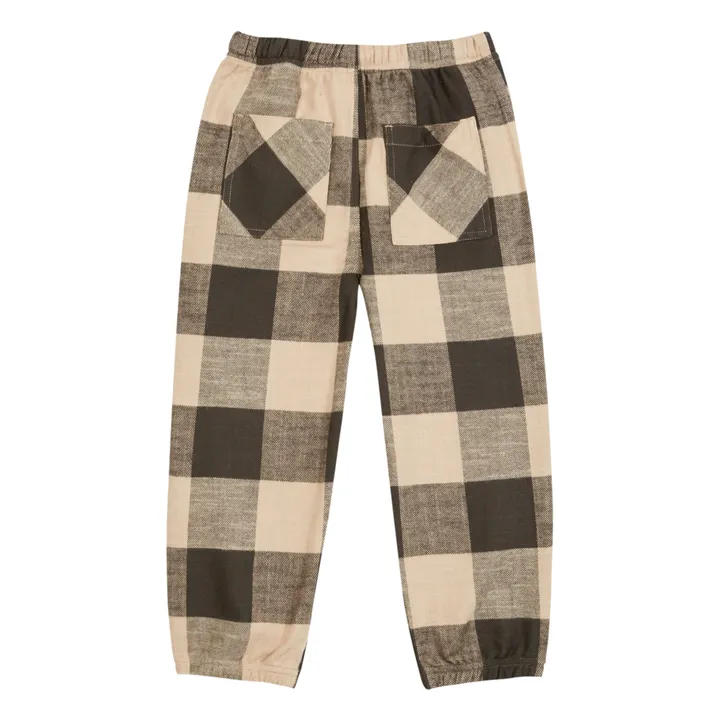 Emile et Ida Pantalon Flanelle Carreaux | Gris anthracite