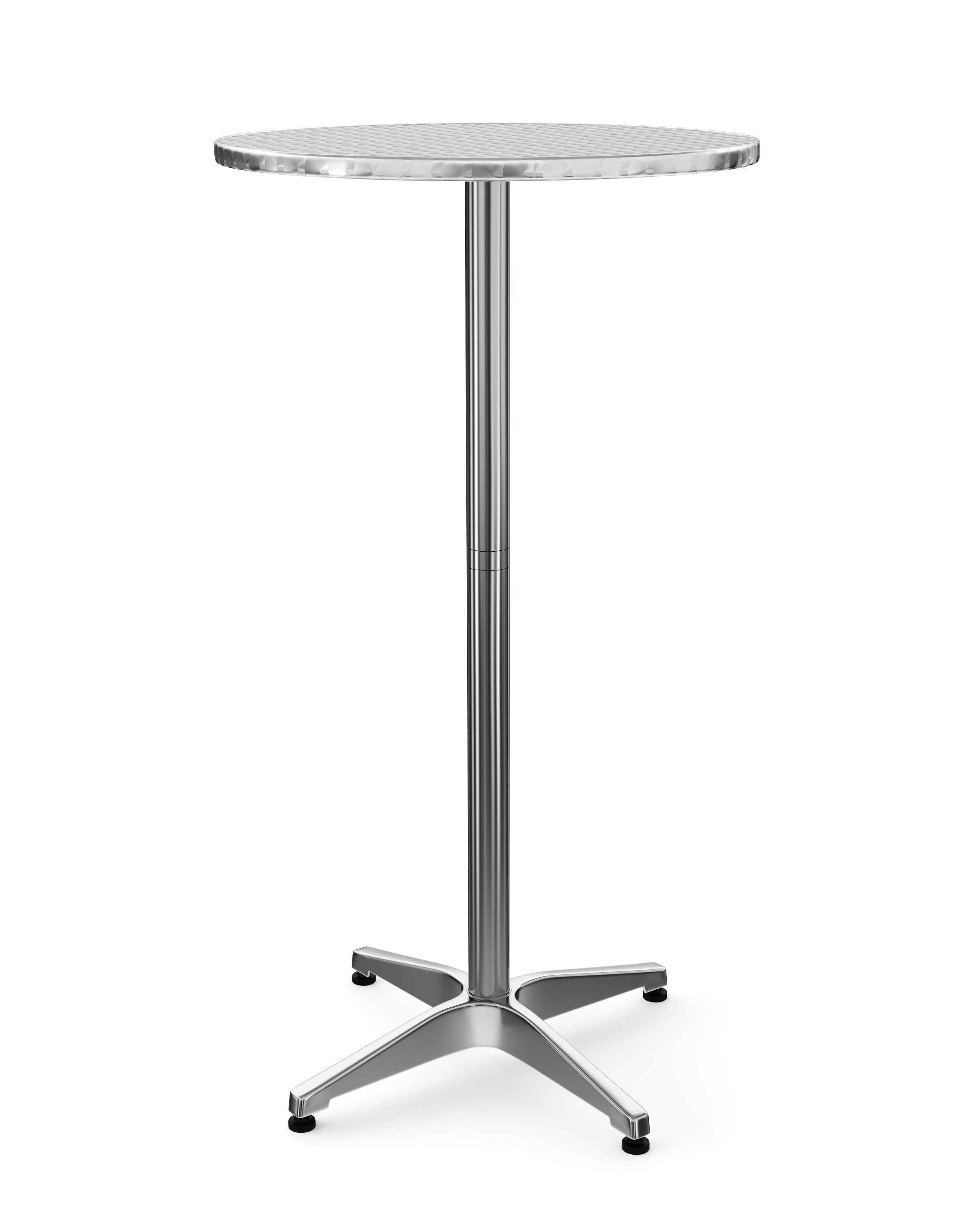Bistrotisch Stehtisch Alu rund höhenverstellbar