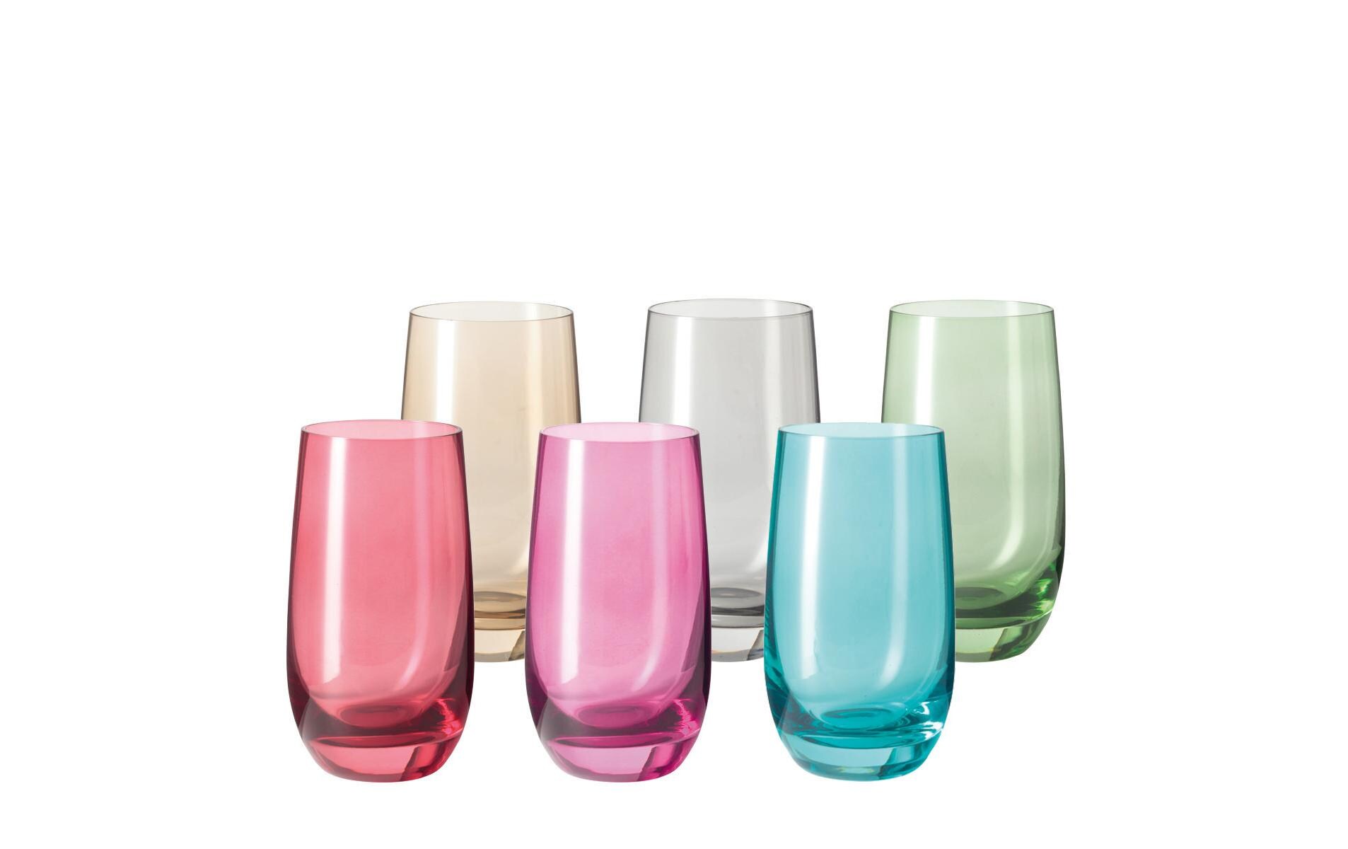 Trinkglas Sora 390 ml, 6 Stück, MehrfarbigTrinkgläser Set in verschiedenen Farben