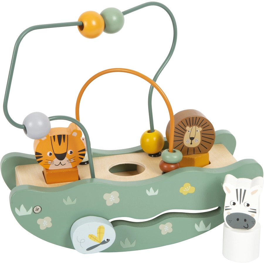 small foot® Motorikschleife mit Wippe „Safari“