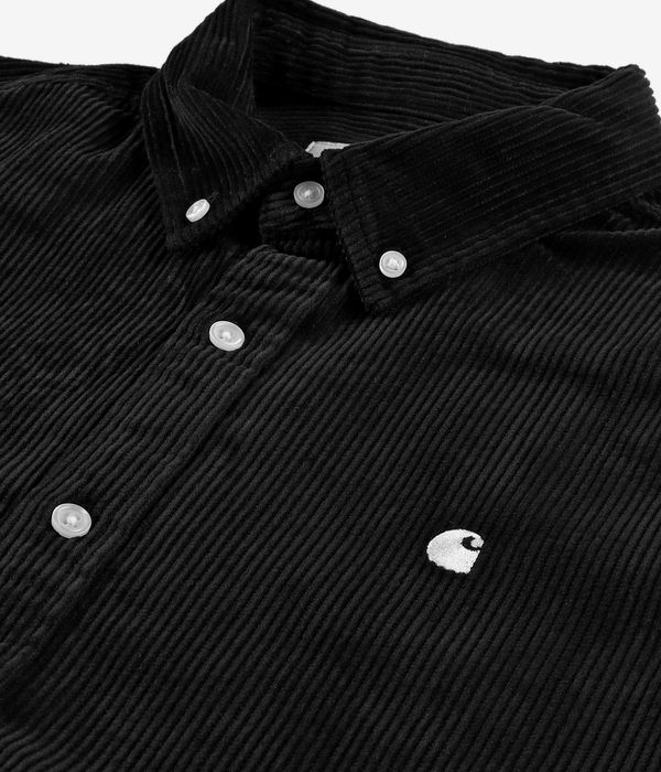 Carhartt WIP Madison Corduroy Hemd (black wax)