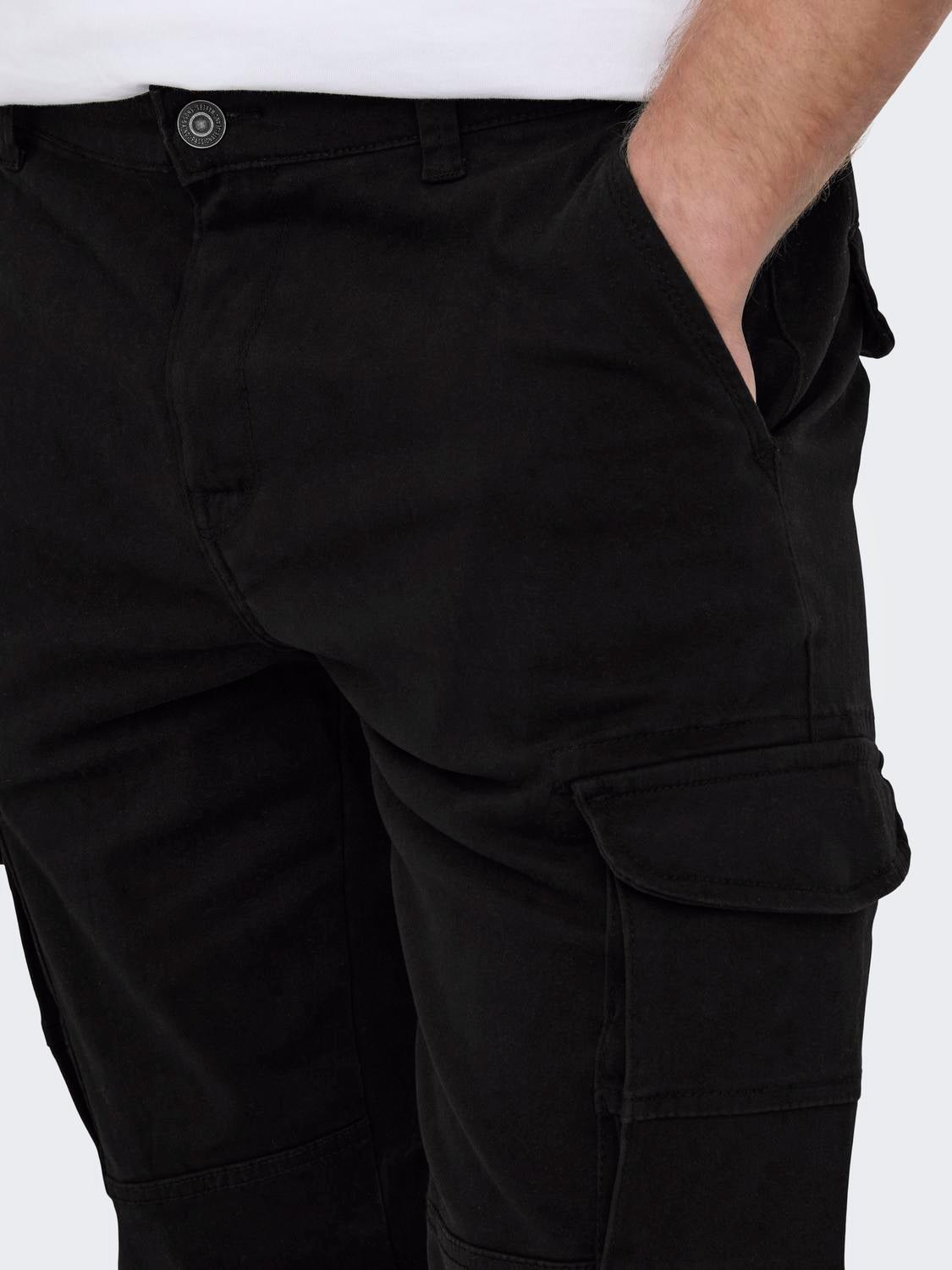 ONSCARTER Verjüngt Cargo-Hose Black