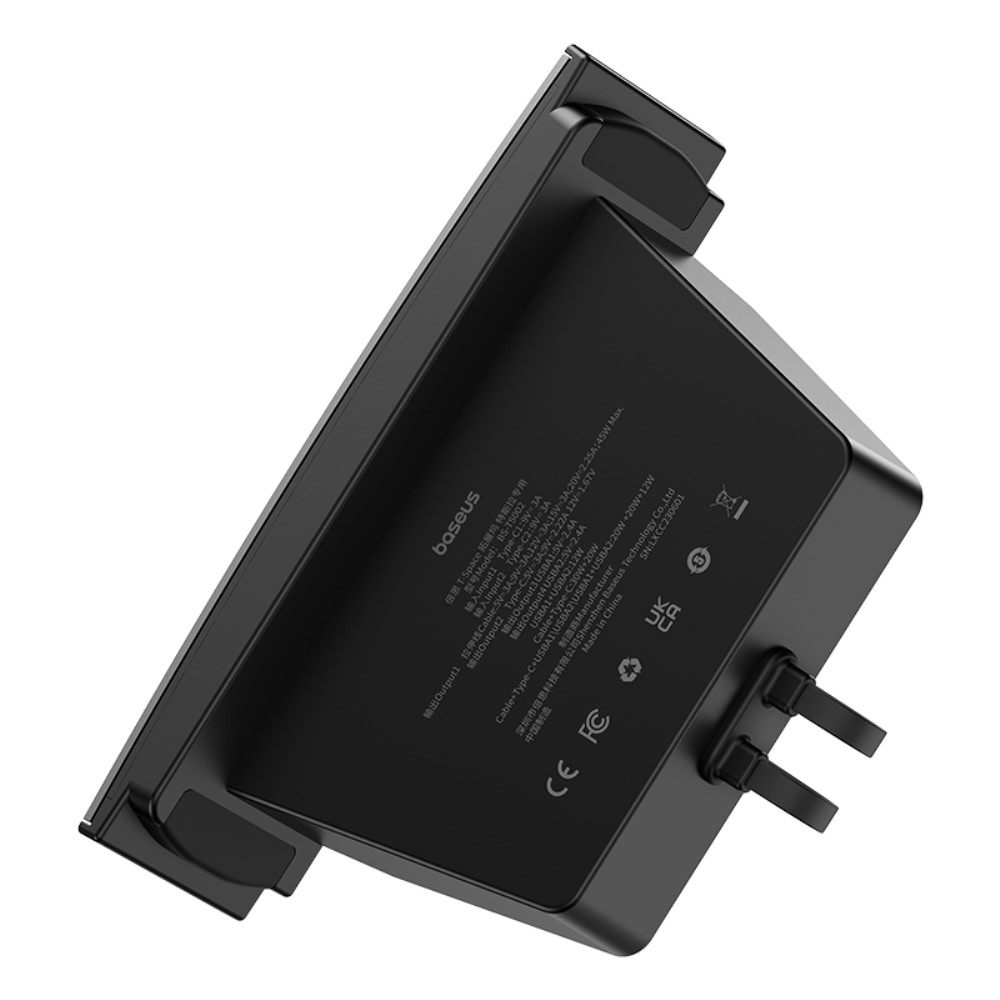 T-Space Series Tesla Model 3 / Y USB Multiport Adapter Hub mit USB C Kabel   USB C / 2x USB 3.0 Anschluss für die Mittelkonsole (BS-TS002)