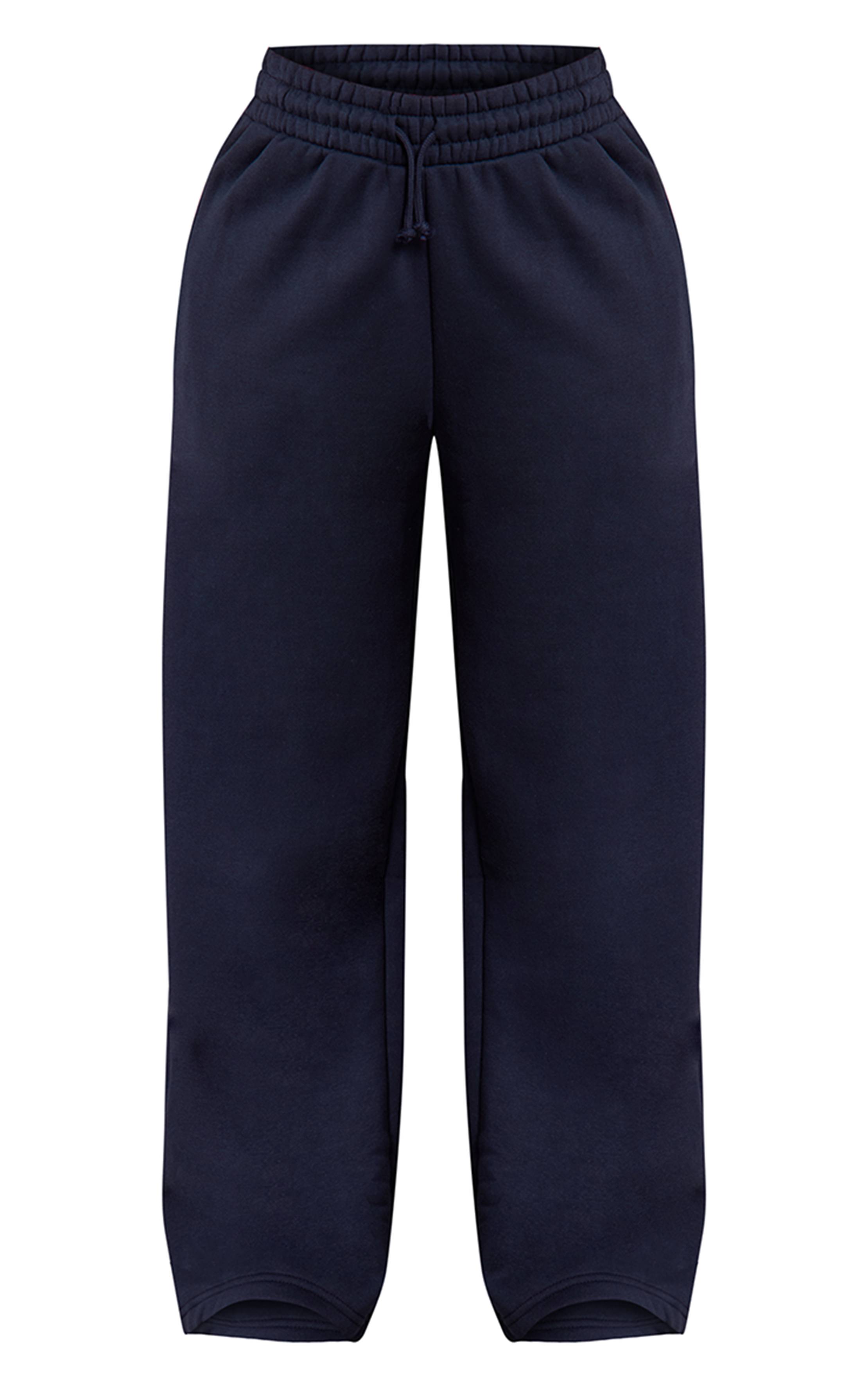Bleu Marine Jogger Petite À Jambes Larges