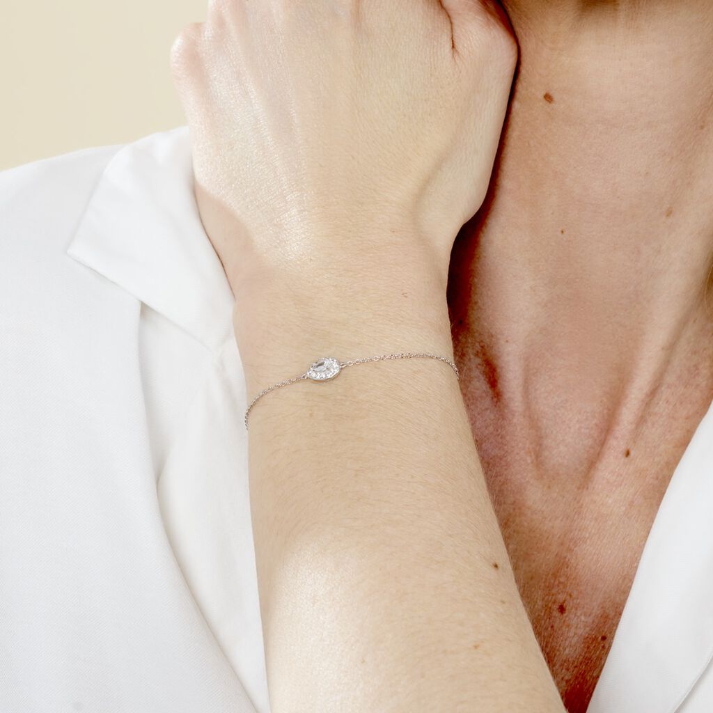 Bracelet Argent Tania Oxydes De Zirconium