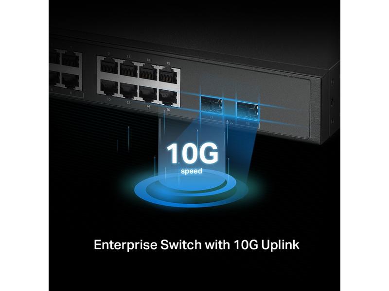 TP-Link PoE  Switch L2  16 x 2.5G   10G SG3218XP-M2 18 Port Omada 16-Port 2.5G und 2-Port 10GE SFP  L2  Managed Switch mit 8-Port PoE