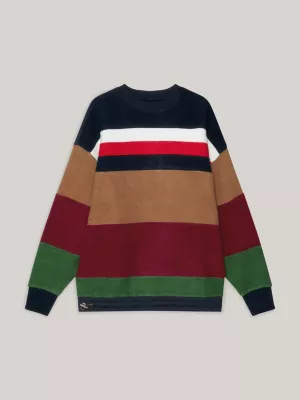 Moletom oversized listrado Tommy x Pendleton New York