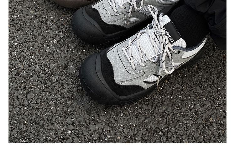 HANO - Veterschoenen met contrasterende afwerking