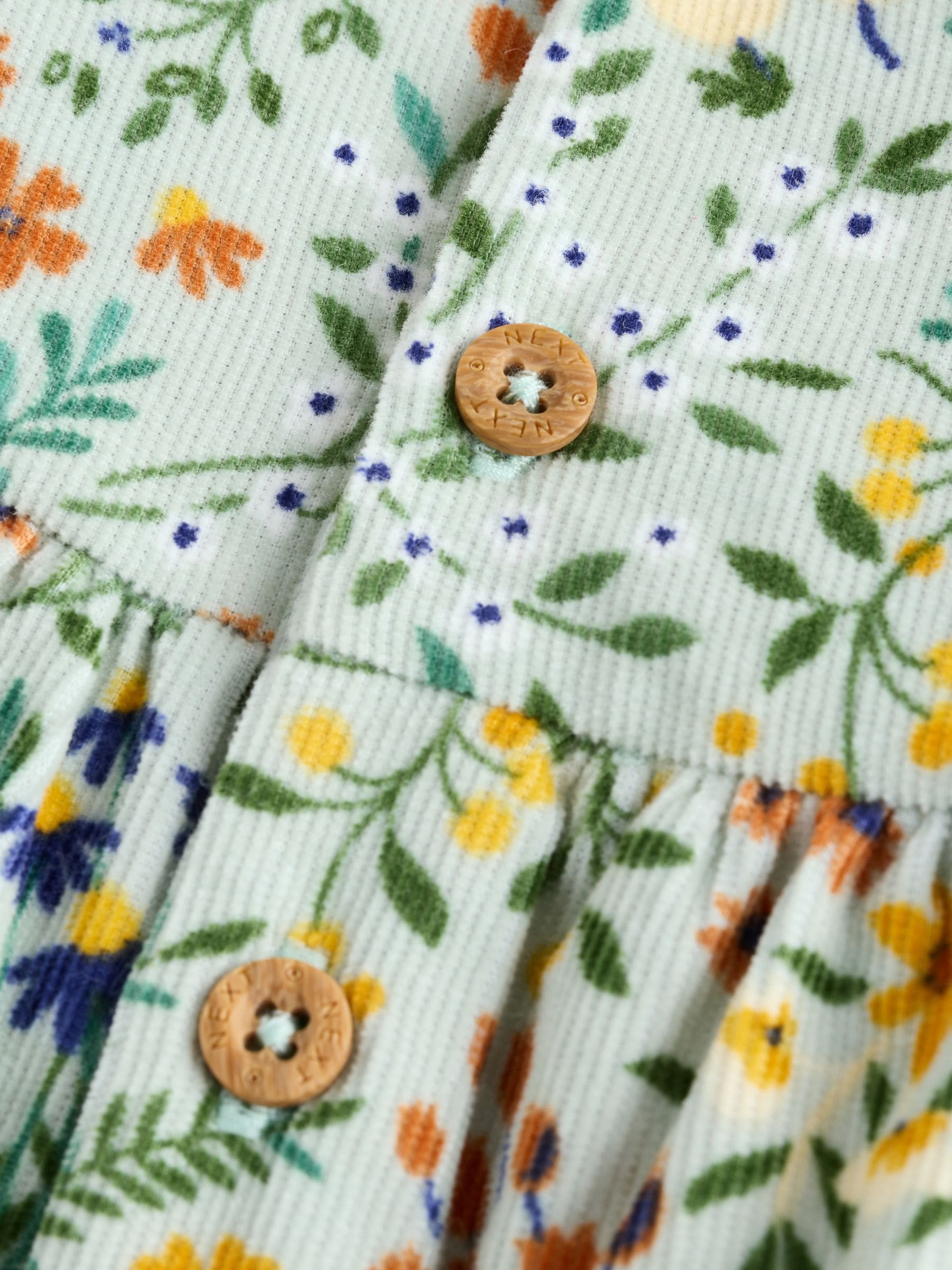 Groen bloemmotief - Babyrompers met bloemenprint Set 2 -delig met maillot (0mnd -3jr)