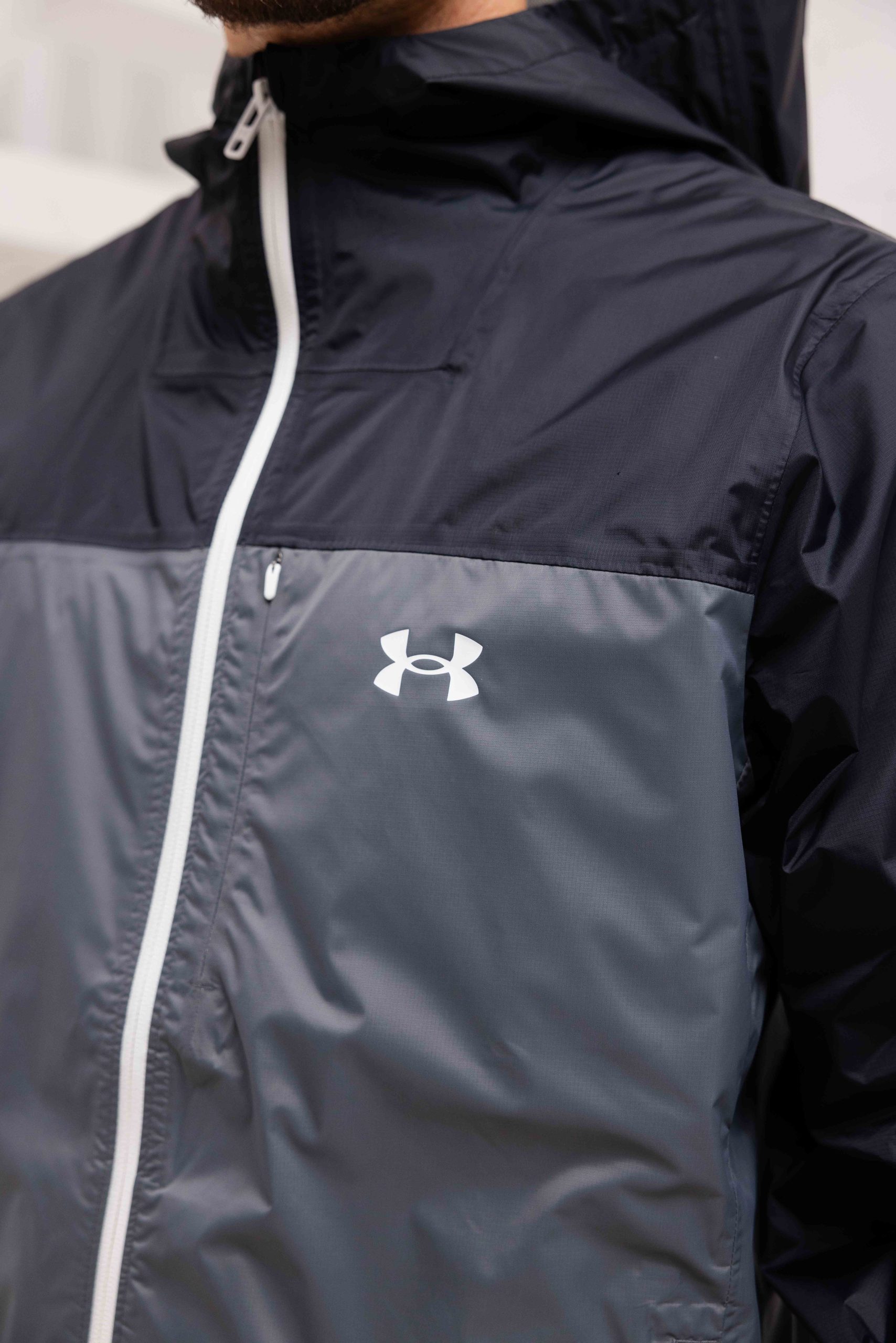 Under Armour Stormproof Cloudstrike Windbreaker Heren Zwart/Grijs