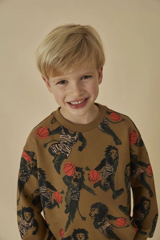 Sturdy jongens sweater - Olijf