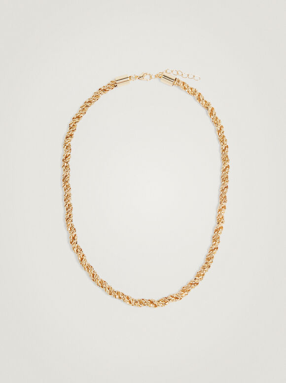 Colar de Corrente Dourada - Dourado