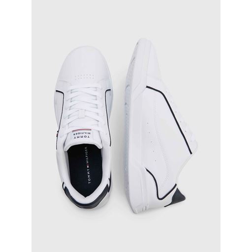 Tommy Hilfiger Lace-Up Cupsole Sneakers, Hvid, 45