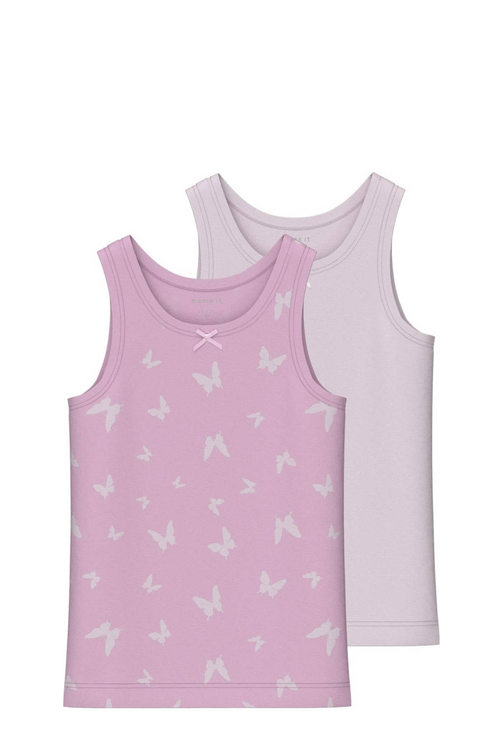 hemd - set van 2 roze/lichtroze