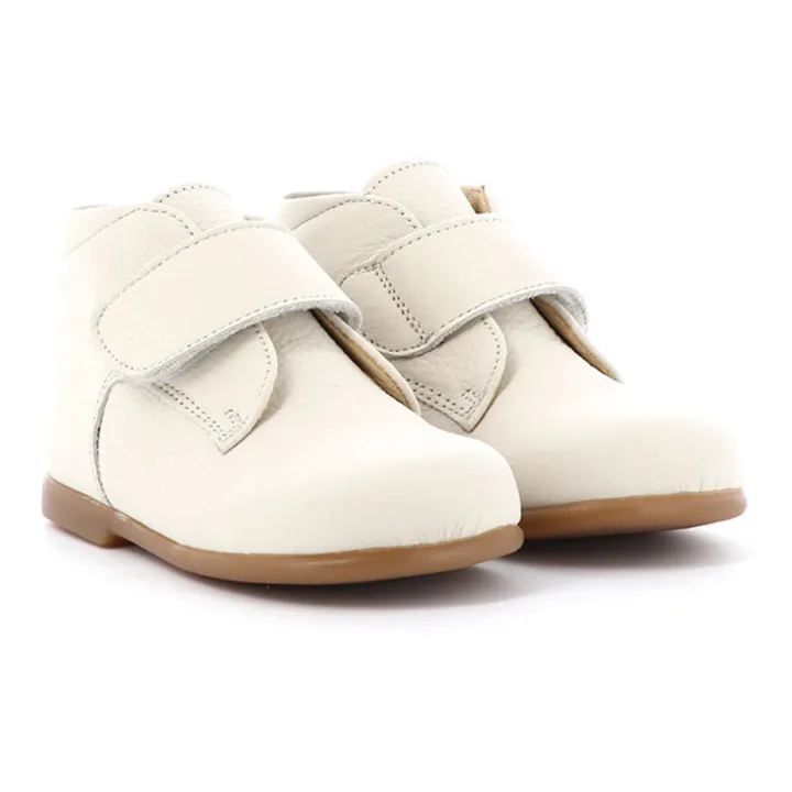 Poppée Bottillons Scratchs Cadet | Blanc
