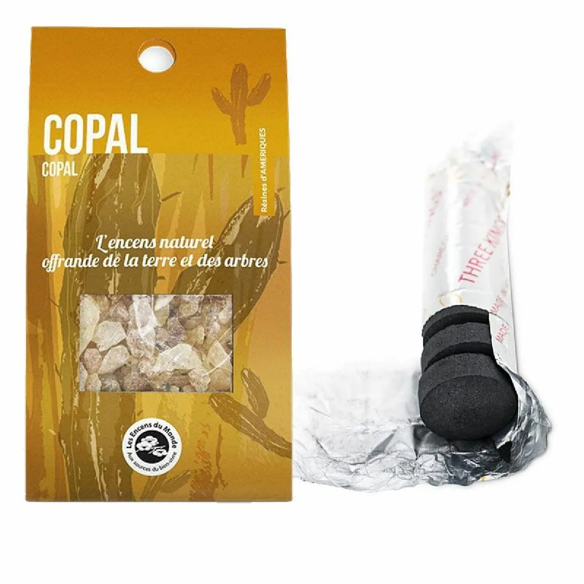 Encens Du Monde Résine de Copal à Brûler + Charbons