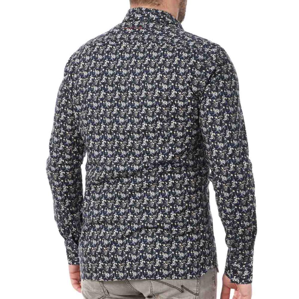 Teddy Smith Chemise Manches Longues Marine Homme Teddy Smith Axel