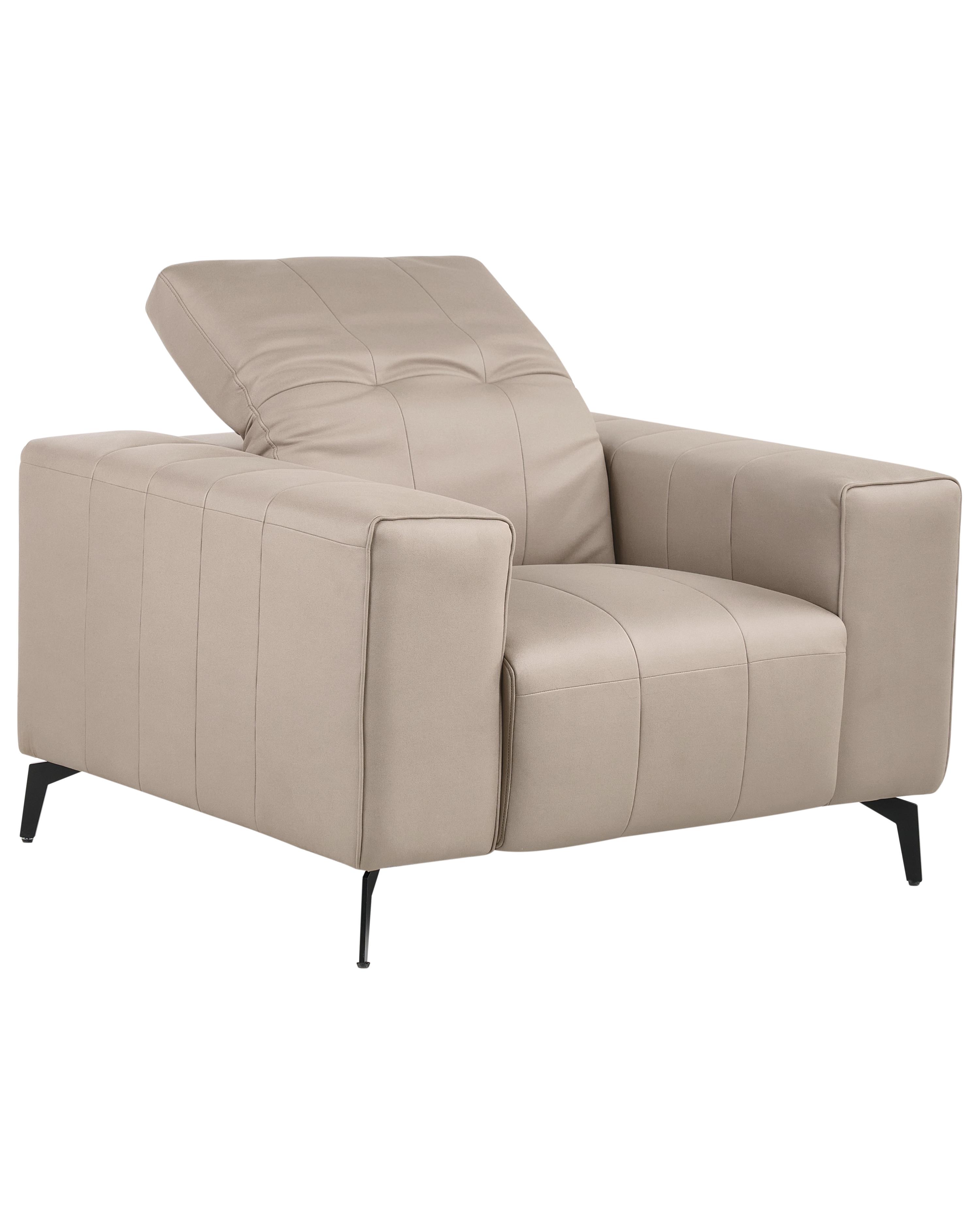 Fauteuil OMMEL Kunstleer Taupe