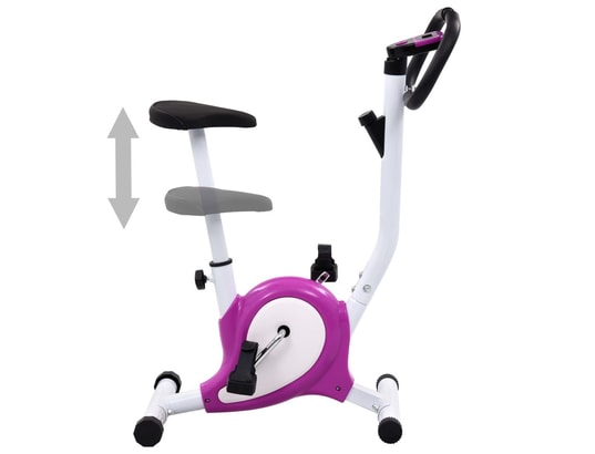 VIDAXL - Vélo d'appartement avec résistance à courroie violet
