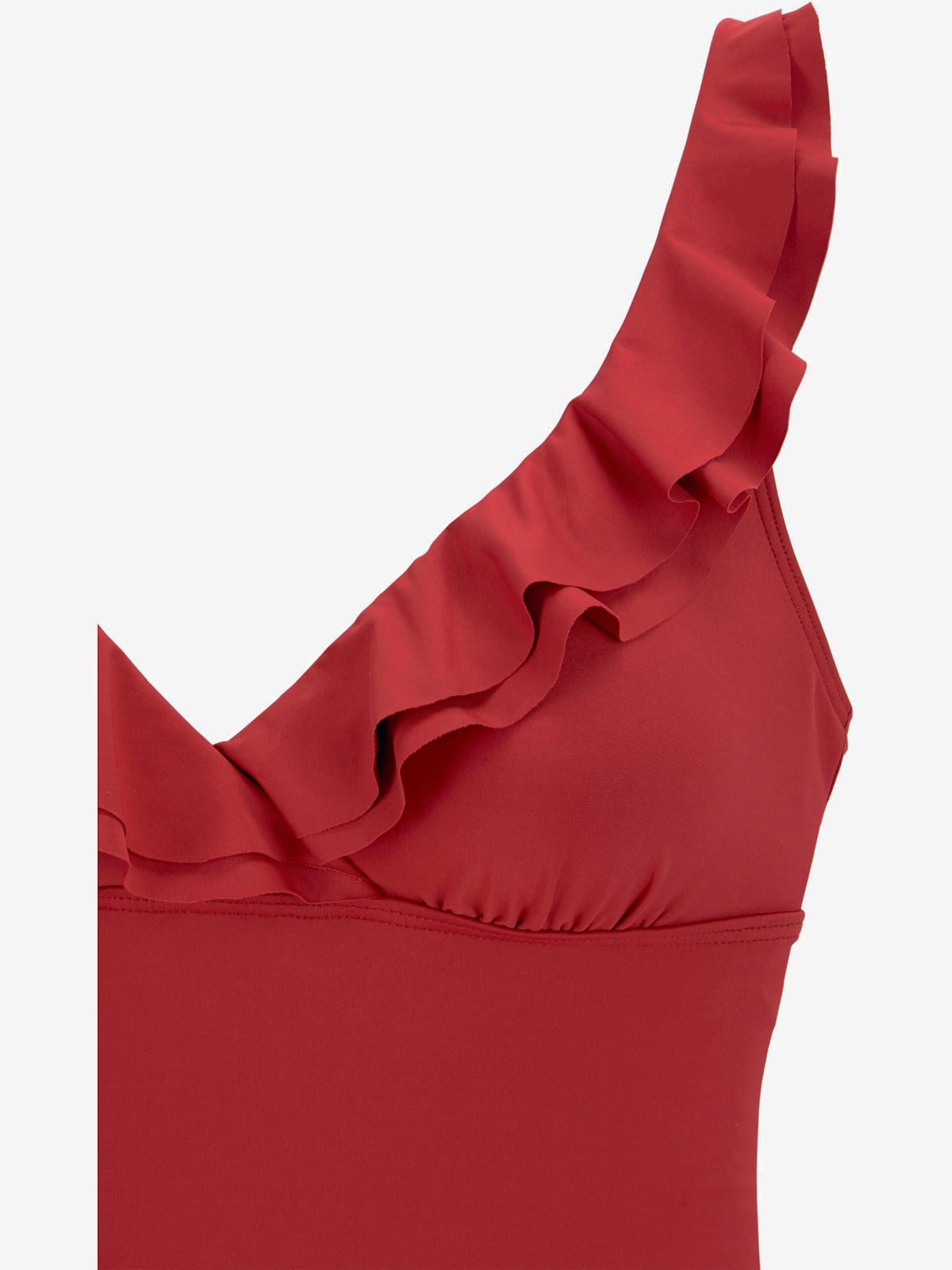 Maillot de bain volant élégant à l'encolure