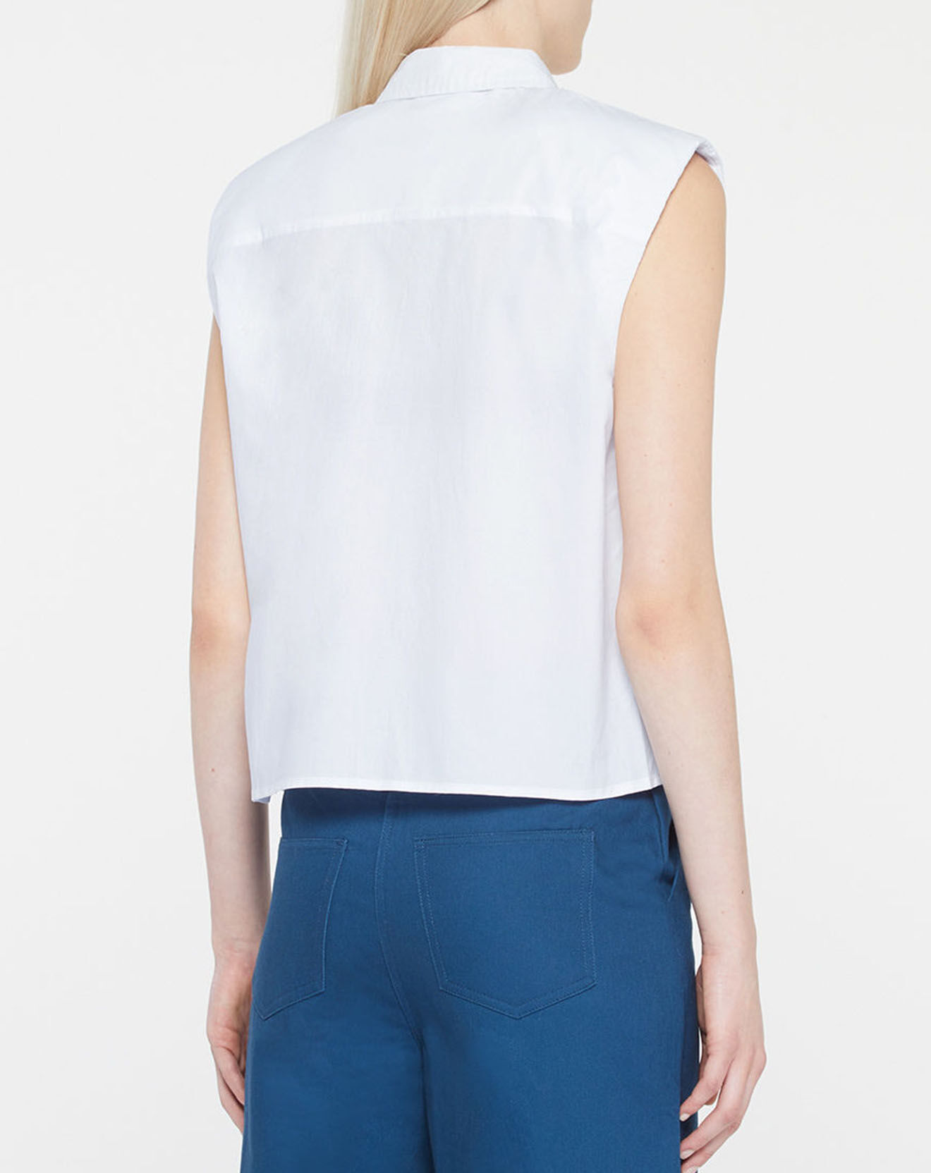 Galeries Lafayette Chemise en Popeline de Coton bio Crush SM blanche