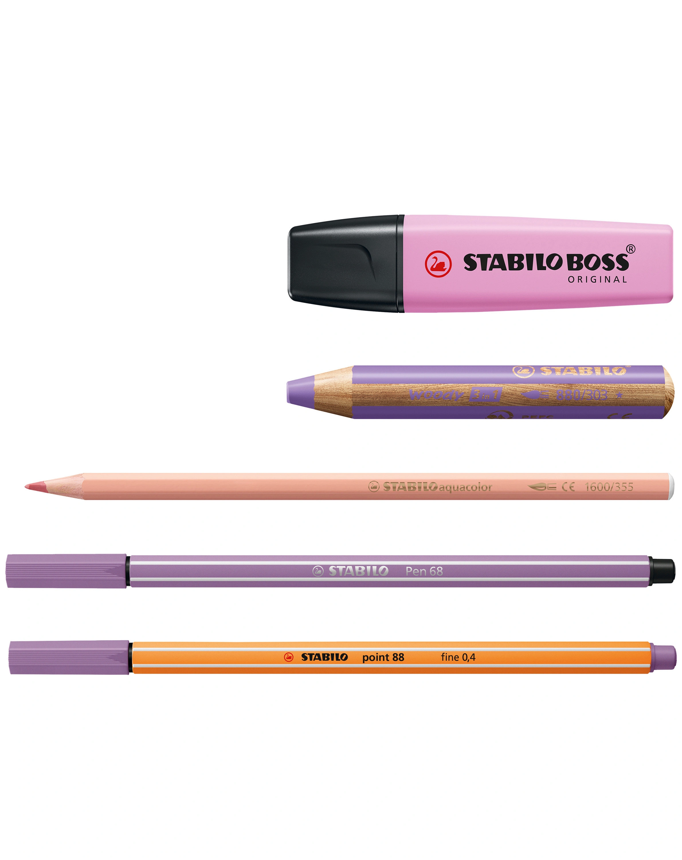 Stifte Set STABILO® ARTY Creative Pastel 50er-Pack