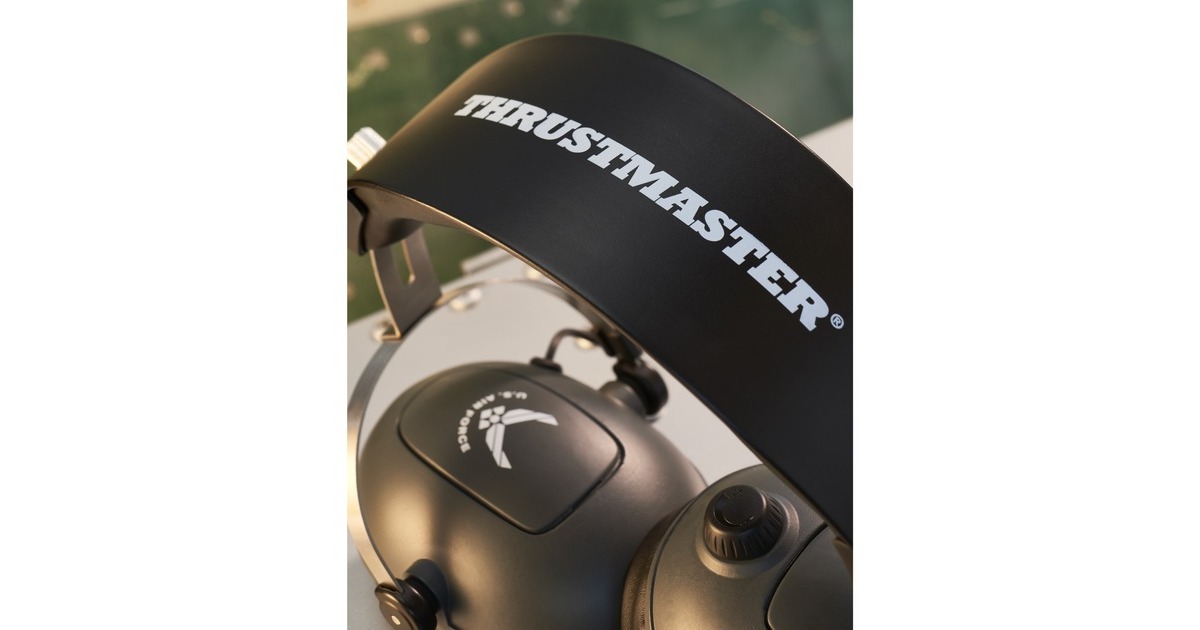 ThrustmasterT.Flight U.S. Air Force Edition headset over-ear gaming headset  (Grijs/metaal)