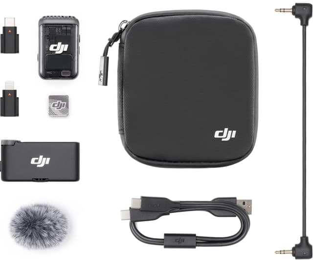 DJI Mic 2 trådløs videomikrofon sæt (sort)