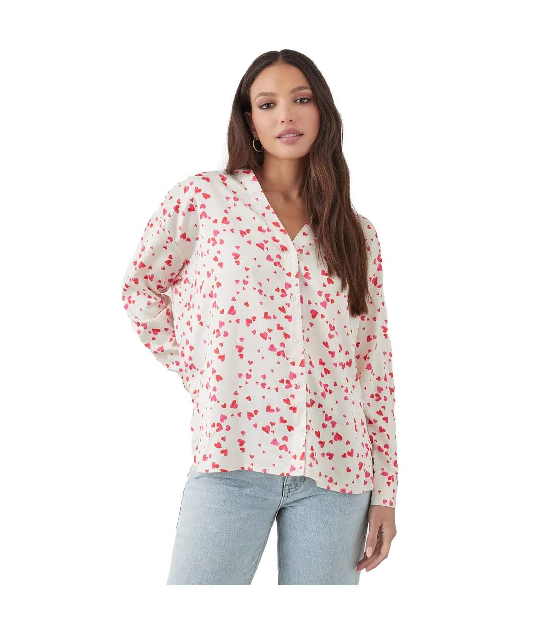 Dorothy Perkins - Chemisier - Femme (Blanc cassé) - UTDP1798