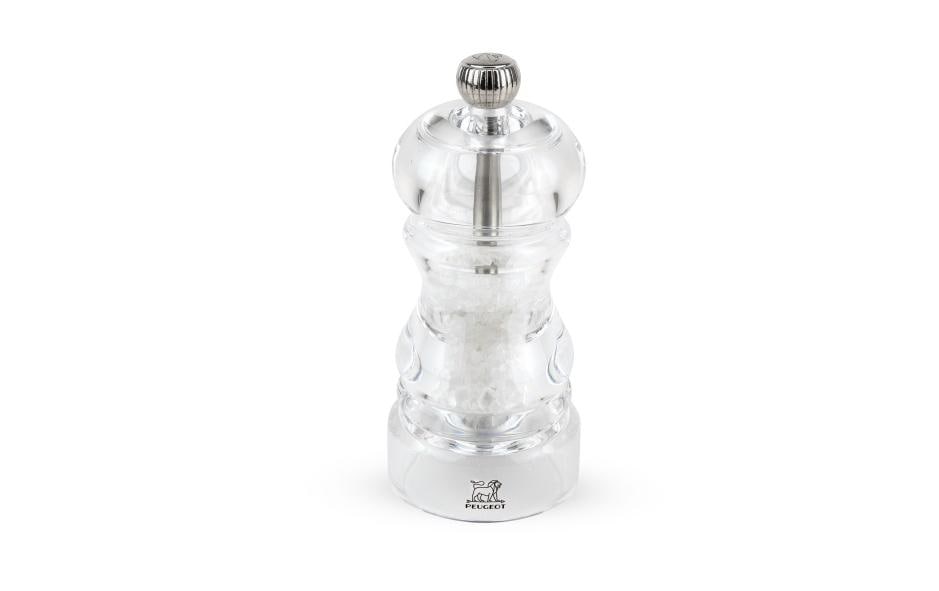 Salzmühle Nancy 12 cm, TransparentGewürzmühle für Salz