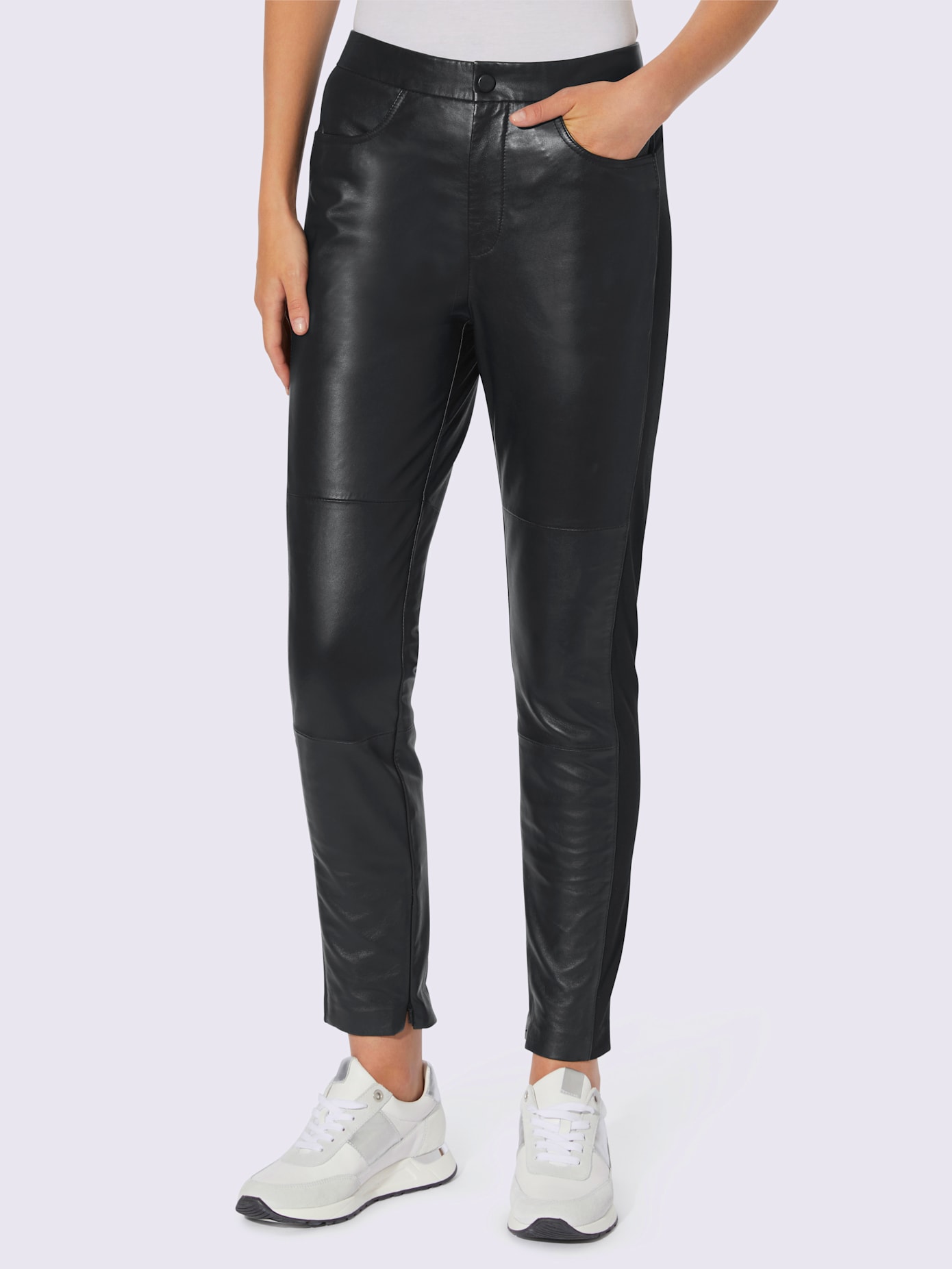 Pantalon en cuir cuir agneau nappa