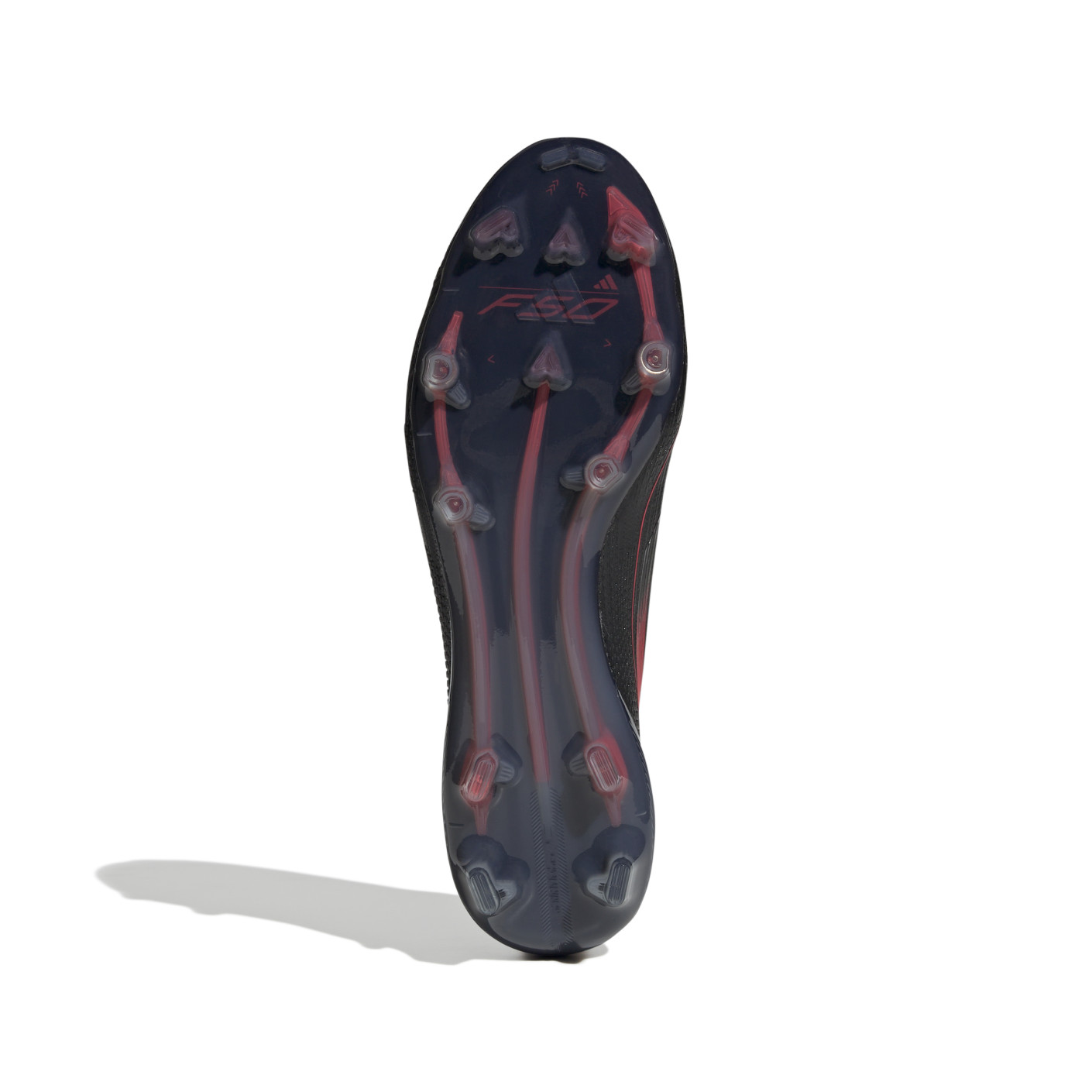 Adidas F50 Elite Veterloze Gras Voetbalschoenen (FG) Zwart Rood Zilver