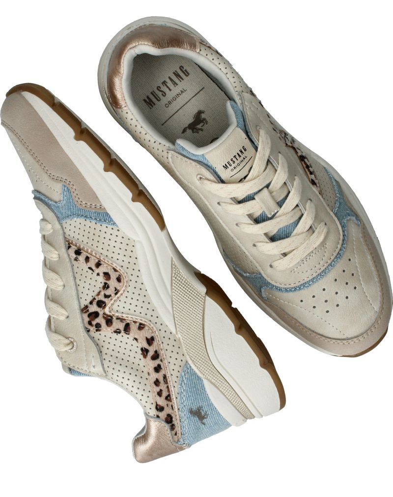 Mustang Sneakers Beige Dames