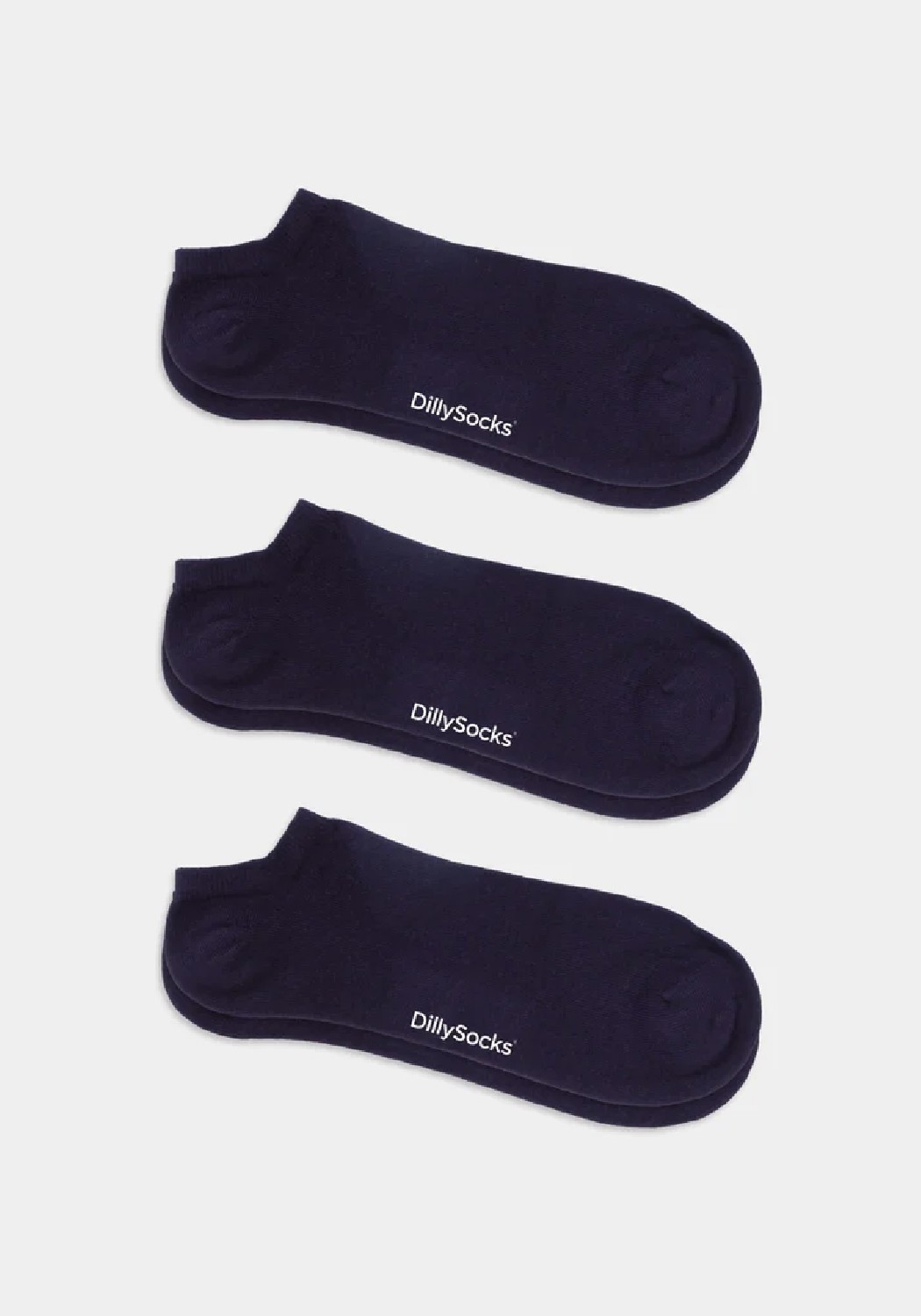 DillySocks 3er-Pack Sneakersocken Short Dark Navy