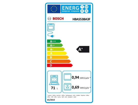 BOSCH - Four encastrable EcoClean HBA553BA3F, Série 4, EcoClean Direct