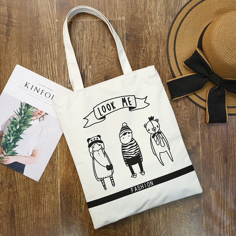 BANGGIRL - Bedrukte canvas tas