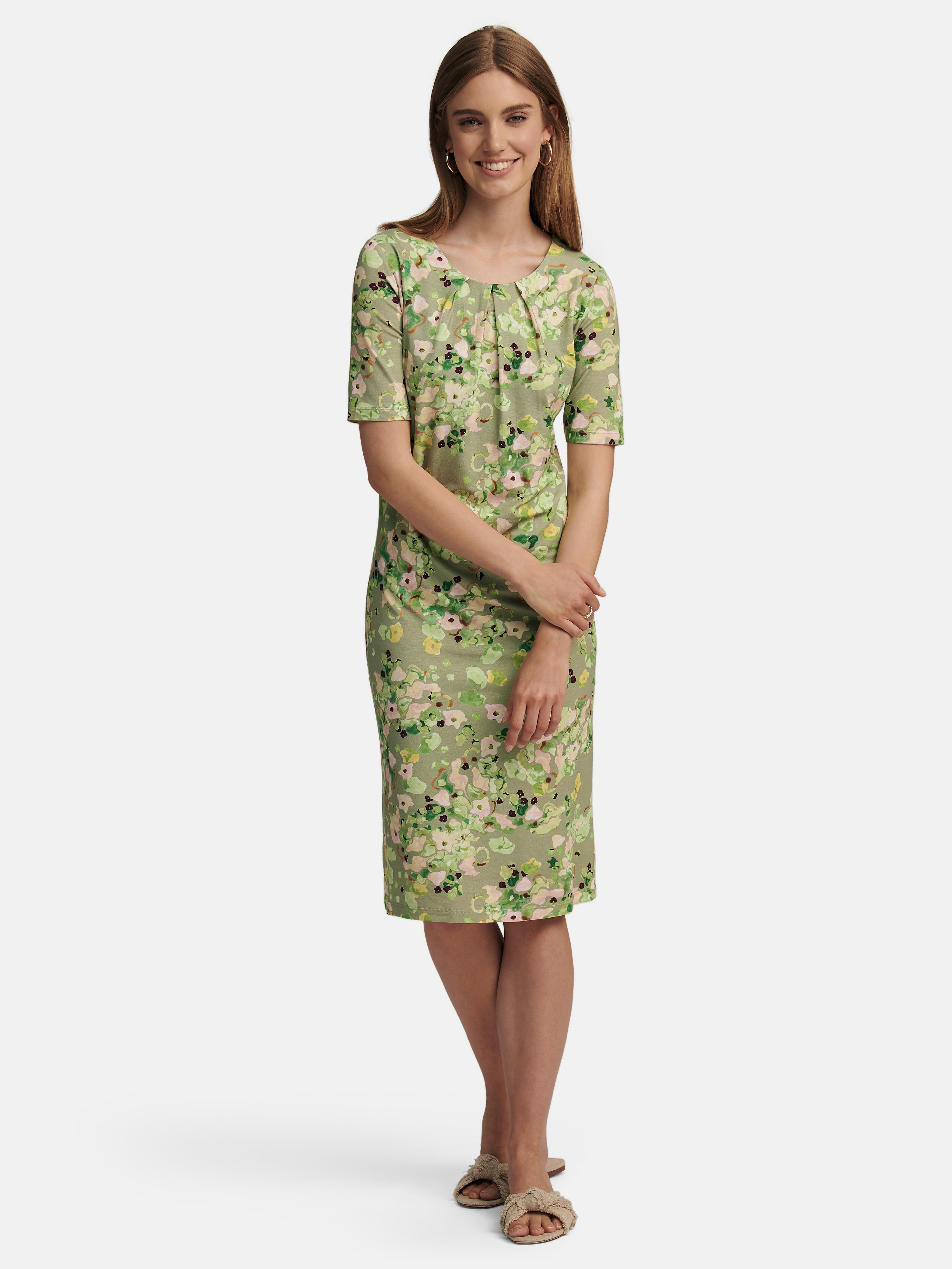 Jersey-Kleid mit 1/2-Arm