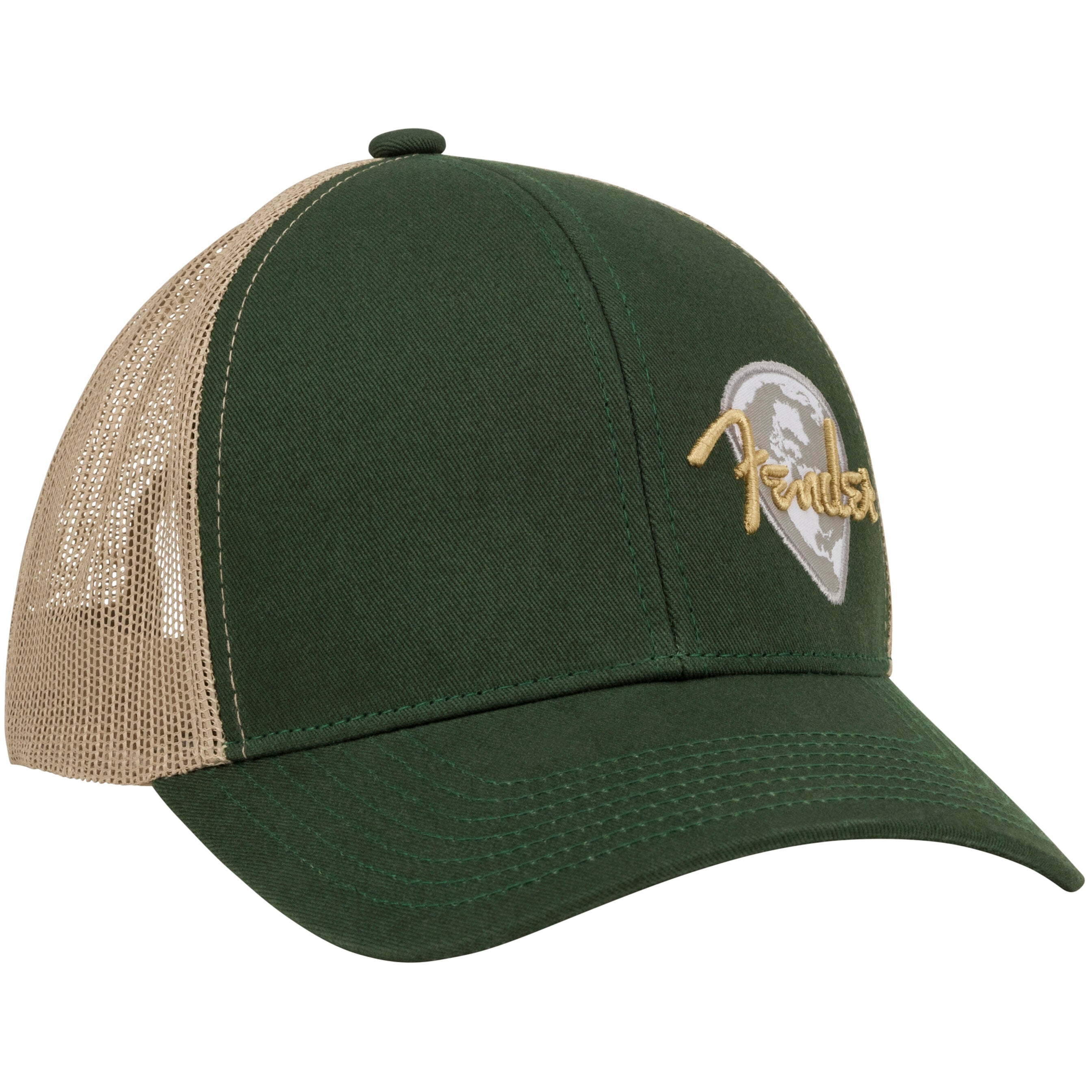 Fender Globe Pick Patch Hat Green/Khaki One Size