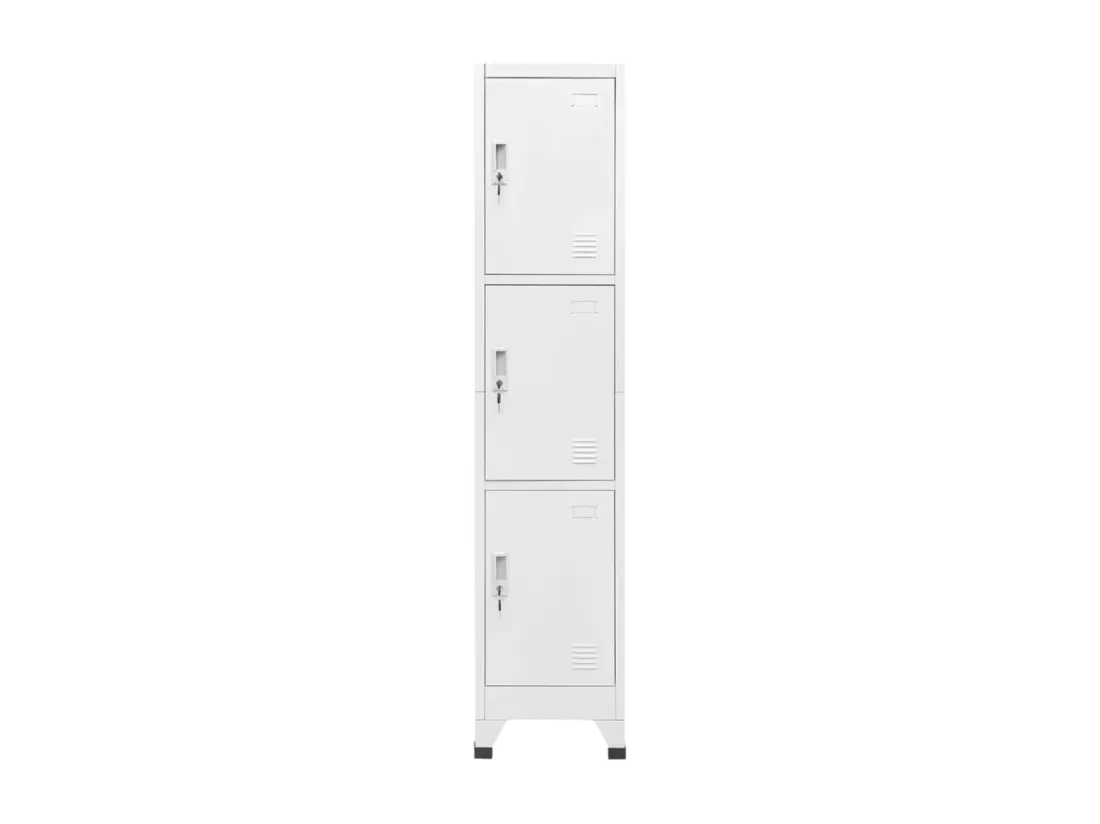 Armoire à casier avec 3 compartiments 38x45x180 cm