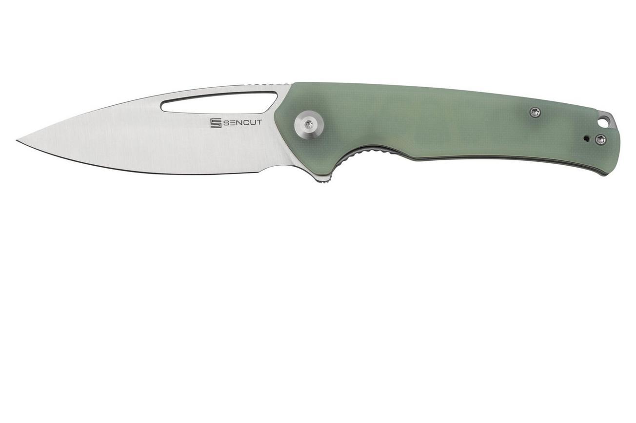 SENCUT Mims S21013-2 Natural Jade G10 Satin, zakmes