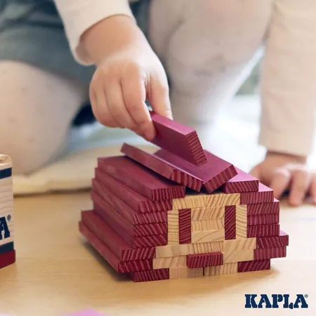 KAPLA® Holzplättchen 40-teilig in Box Violett