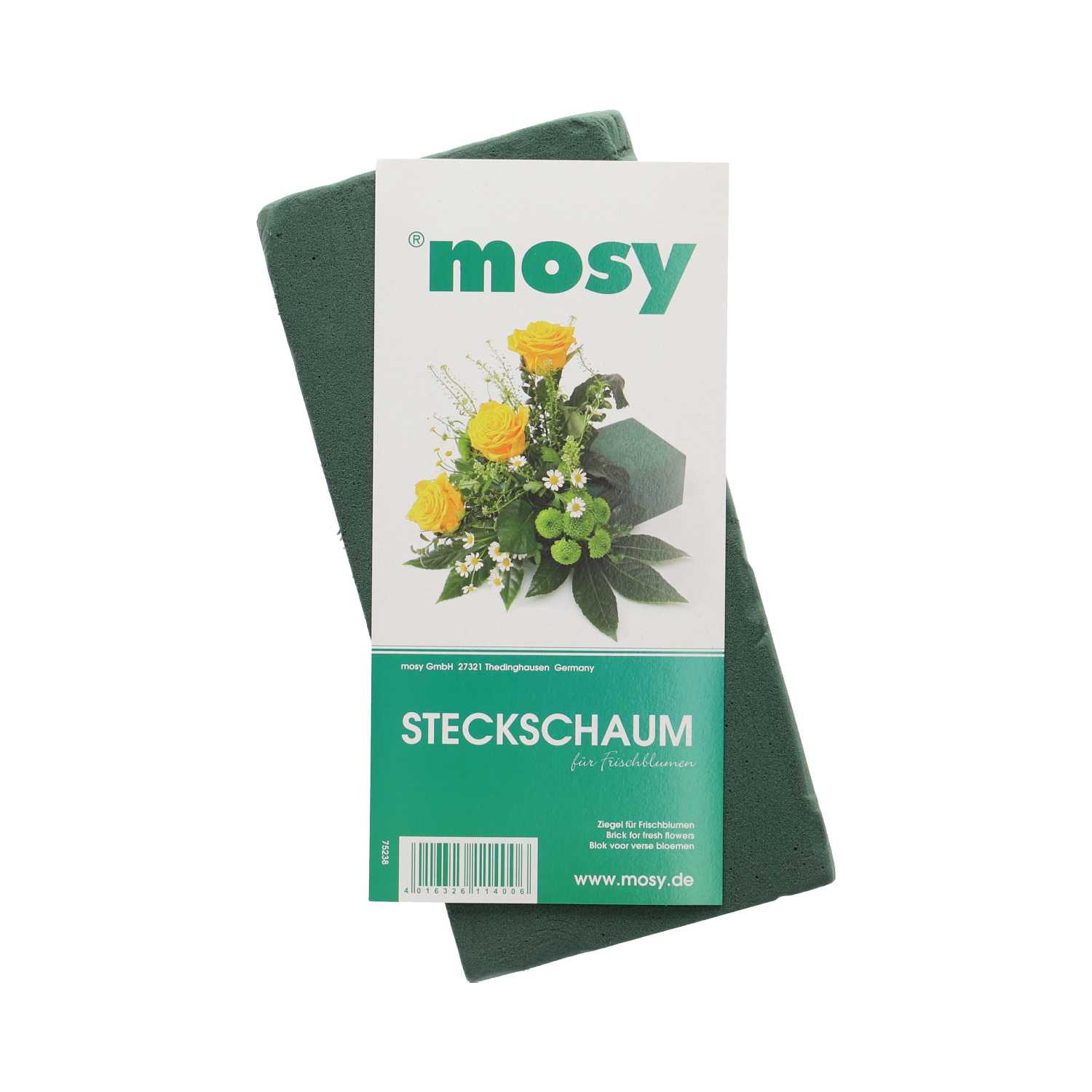 Mosy Steckschaum Blumensteckmasse für Frischblumen 23 x 11 x 8 cm